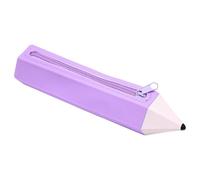 Trousse à crayons pour étudiant | Trousse à crayons en silicone avec mécanisme à fermeture éclair robuste pour étudiant au collège, au lycée et au collège, Violet, Refer to description, Unisexe