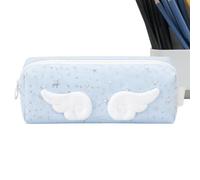 Trousse à crayons pour filles - Organiseur d'étoile aile, grande capacité | Organiseur à crayons Star - Trousse d'école pour filles | Tissu polyester, intérieur multi-compartiments, fermeture éclair