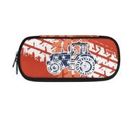 Trousse à crayons pour garçons, trousse à crayons avec fermeture éclair, boîte de rangement de voyage, trousse à stylos pour enfants, adolescents et adultes, Tracteur, Organiseur de sac