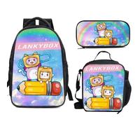 Trousse à crayons pour salle de bain T LankyBox,sac à lunch pour enfants,freins,clérose ant,élèves du primaire et du secondaire