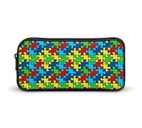 Trousse à Crayons Puzzle de Sensibilisation à l'Autisme, Jolie Pochette à stylos, Sac à cosmétiques, boîte à Crayons, Organisateur pour Voyage et Bureau