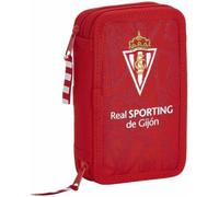 Trousse à crayons Real Sporting de Gijón Rouge (28 pcs)