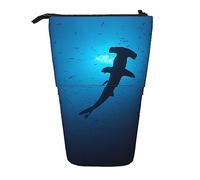 Trousse à Crayons Requins marteaux, Pochette à Crayons sur Pied, Trousse à Crayons télescopique Porte-Crayon Porte-Stylo