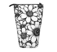 Trousse à crayons rétractable verticale avec motif tortues de mer pour l'école, le bureau, le maquillage