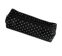 Trousse à crayons rétro à pois pour fille, Noir , Voir description, Voir | Trousse à crayons de grande capacité pour une utilisation quotidienne en n n primaire, en déplacement