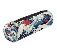 Trousse à crayons rétro style japonais océan mer fournitures scolaires pour filles garçons adolescents femmes maquillage pinceau sac