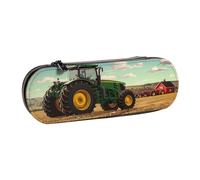 Trousse à crayons rigide en cuir synthétique - Étanche - Pour l'école, les voyages, les cosmétiques et les cadeaux, Tractor Farm, Taille unique, Cartable