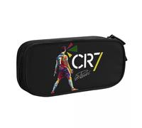 Trousse À Crayons Ronaldo Signature Football Pour Étudiants,Sac À Stylos Classique,Grand Rangement,Étuis À Cosmétiques Scolaires,Mode - Type Black