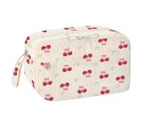 Trousse à crayons - Sac de papeterie portable avec grande capacité - Sac de maquillage avec fermeture éclair pour stylos, règles, gommes, ciseaux, outils d'art, organisateur pour fournitures scolaires