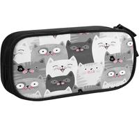 Trousse À Crayons Santa Stop Here I've Been, Grande Capacité Grande Pochette Porte-Stylo