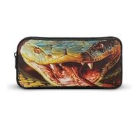 Trousse à crayons simple « Serpent en colère », grand format (22 x 12 x 5 c