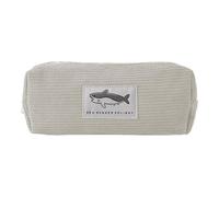 Trousse à crayons souple de grande capacité - Trousse à crayons en velours | côtelé avec design requin | Jolie trousse à crayons universelle pour crayons gomme marqueur, support de papier scolaire léger