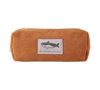 Trousse à crayons souple de grande capacité - Trousse à crayons en velours côtelé avec motif requin | Sac à crayons multifonction mignon pour crayons marqueurs gommes, organisateur de fournitures