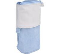 Trousse à crayons Stand Up Pen Holder Cute Telescopic Pen Case Portable Makeup Bag for School Students Office Women TeensLight Blue