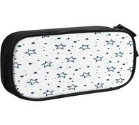 Trousse À Crayons Stars Dots Fun Flower, Grande Capacité Grande Pochette Porte-Stylo