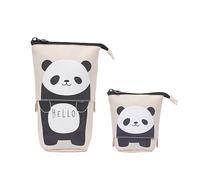 Trousse à Crayons Télescopique ,2-in-1 Trousse Retractable Crayon,Trousse Scolaire, Pop-up Papeterie Debout Étui Sac à Crayons avec Fermeture à GlissièRe pour Papeterie CosméTique Le Bureau L'école