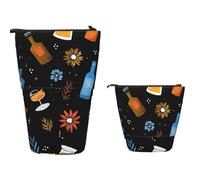 Trousse À Crayons Télescopique Always Happy Hour Pattern Trousse Retractable Crayon Légère Debout Étui Sac À Crayons Papeterie Pencil Case Télescopique Pour Etudiants Cosmétiques