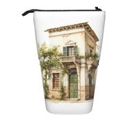 Trousse À Crayons Télescopique Antique Building With Roman Olive Branch And Greek Print Porte-Stylo Multifonctionnel Boite Crayon Légère Pencil Case Télescopique Pour Etudiants Le Bureau