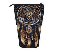 Trousse à crayons télescopique avec attrape-rêves - Motif galaxie - Pour l'école, le bureau, les voyages