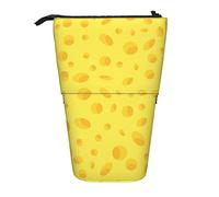 Trousse à crayons télescopique avec fermeture éclair Motif fromage jaune, Multicolore, Taille unique, Trousse télescopique