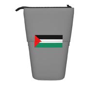 Trousse à crayons télescopique avec imprimé drapeau de la Palestine - Trousse de maquillage - Organiseur de bureau ou de voyage