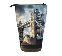 Trousse à crayons télescopique avec motif pont de la vieille tour de Londres, support pour stylos, organiseur sur pied, organiseur de bureau