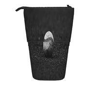 Trousse à crayons télescopique avec papillons bleus, papillons verts et pierres, trousse de maquillage, trousse de papeterie portable pour adolescentes, filles, adultes, baseball, Pencil Telescopic,