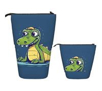 Trousse À Crayons Télescopique Cartoon Crocodile Papeterie Boite Crayon Cosmé Porte-Stylo Pour Collège Étudiants Le Bureau Garçons Filles