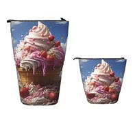 Trousse à crayons télescopique de grande capacité avec motif chien Shih Tzu - Trousse à crayons rétractable - Organiseur portable - Trousse de maquillage pour fournitures de bureau, Glace., Taille