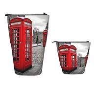 Trousse à crayons télescopique de grande capacité avec motif Mohado Border Collie Dog Pop Up - Trousse à crayons rétractable - Organiseur portable - Trousse de maquillage pour fournitures de bureau