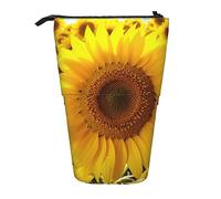 Trousse à crayons télescopique Durable jaune tournesol1 sac à crayons debout pour bureau papeterie porte-crayon Pop Up sac à crayons Stand Up stylo pochette à crayons pour travail vacances cadeau 7