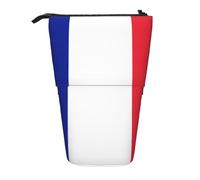 Trousse à crayons télescopique en tissu Oxford portable pour garçons filles adolescents bureau, Noir , Taille unique