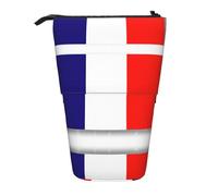 Trousse à crayons télescopique en tissu Oxford portable pour garçons filles adolescents bureau, Noir , Taille unique