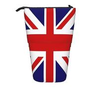 Trousse à crayons télescopique jaune tournesol floral papeterie trousse de maquillage portable pour adolescentes filles adultes, drapeau britannique, Pencil Telescopic, Trousse de beauté