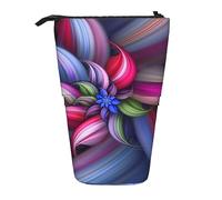 Trousse à crayons télescopique jaune tournesol floral papeterie trousse de maquillage portable pour adolescentes filles adultes, Beautiful Flowers, Pencil Telescopic, Trousse de beauté