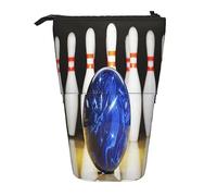 Trousse à crayons télescopique New York Night Papeterie Trousse de maquillage Portable Bureau Papeterie Sac pour Adolescentes Filles Adultes, Bowling, Pencil Telescopic, Trousse de beauté