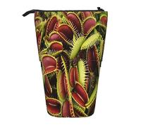 Trousse à crayons télescopique New York Night Papeterie Trousse de maquillage Portable Bureau Papeterie Sac pour Adolescentes Filles Adultes, Plante carnivore, Pencil Telescopic, Trousse de beauté