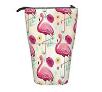 Trousse à crayons télescopique, style bohème, éléphant, trousse de maquillage, trousse de papeterie portable pour adolescentes, filles, adultes, flamant rose, Pencil Telescopic, Trousse de beauté