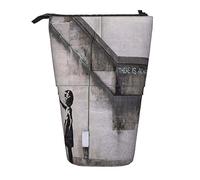 Trousse à crayons télescopique, trousse à crayons, trousse de maquillage, trousse de papeterie portable pour adolescentes, filles, adultes, Fille avec des ballons, Pencil Telescopic, Trousse de beauté