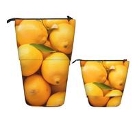 Trousse À Crayons Télescopique Yellow Ripe Lemon Papeterie Trousse Retractable Crayon Légère Boite Crayon Pour Fournitures De Bureau Le Bureau Collège Étudiants