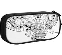 Trousse À Crayons Tête D'éléphant Portrait, Grande Capacité Grande Pochette Porte-Stylo