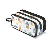 Trousse à crayons traditionnelle en forme de lanterne et d'étoile, grande capacité pour garçons et filles, trousse à crayons à 3 compartiments pour étudiants, papeterie, marqueur pour l'école, le