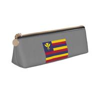 Trousse à crayons triangulaire avec drapeau du royaume d'Hawaï - Trousse à maquillage - Organiseur de voyage polyvalent pour tous les jours