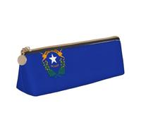 Trousse à crayons triangulaire avec imprimé drapeau de l'État du Nevada - Accessoire de bureau quotidien