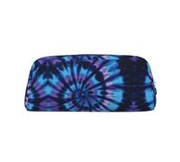 Trousse à crayons tridimensionnelle en cuir teinté violet avec fermeture éclair, simple et élégante, tendance et pratique, Argenté., Taille unique, Cartable