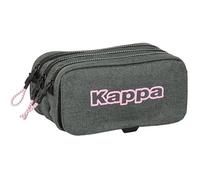 Trousse À Crayons Triple Kappa Grande Taille - Safta - Silver Pink - Rose - Synthétique - Mixte