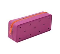 Trousse à Crayons - Trousse à Crayons en Silicone de Grande capacité - Fermeture éclair esthétique organisée - Sac de Papeterie élégant pour Filles, Rangement de Maquillage Doux, Directeur