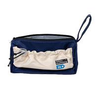 Trousse à crayons - Trousse à crayons esthétique pour filles | Trousse à crayons portable avec cordon de serrage, pratique pour crayons, gommes, taille-crayons, notes adhésives (rouge, bleu), bleu