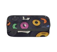 Trousse à Crayons, Trousse à Crayons imprimée de Grande capacité, Porte-Crayon pour Bureau, école,Album de Musique de disques vinyles