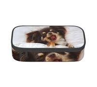 Trousse à Crayons, Trousse à Crayons imprimée de Grande capacité, Porte-Crayon pour Bureau, école,Animal Mignon de Chien de Chihuahua